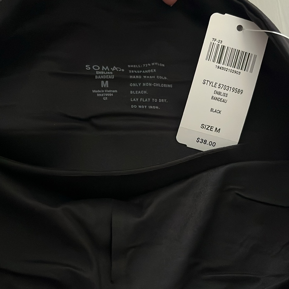NWT SOMA Brand Black Strapless Bra - Picture 3 of 3